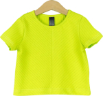 Фотография товара Футболка с декоративным передом, широкая лапша, лайм, р. 92
