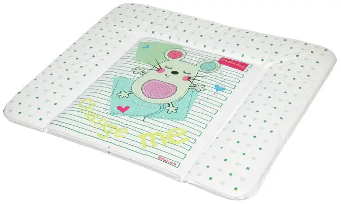 Пеленальный матрас Babycare Sleepy Mouse Green 71х73 см