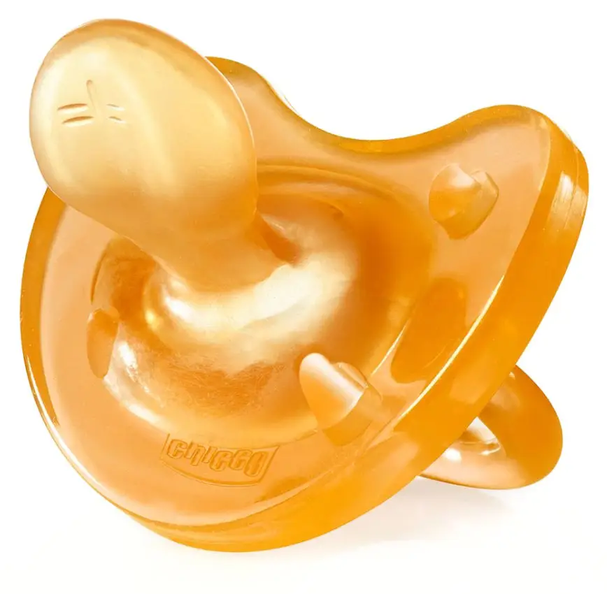 Пустышка латексная ортодонтическая Chicco Physio Soft (0-6 мес)