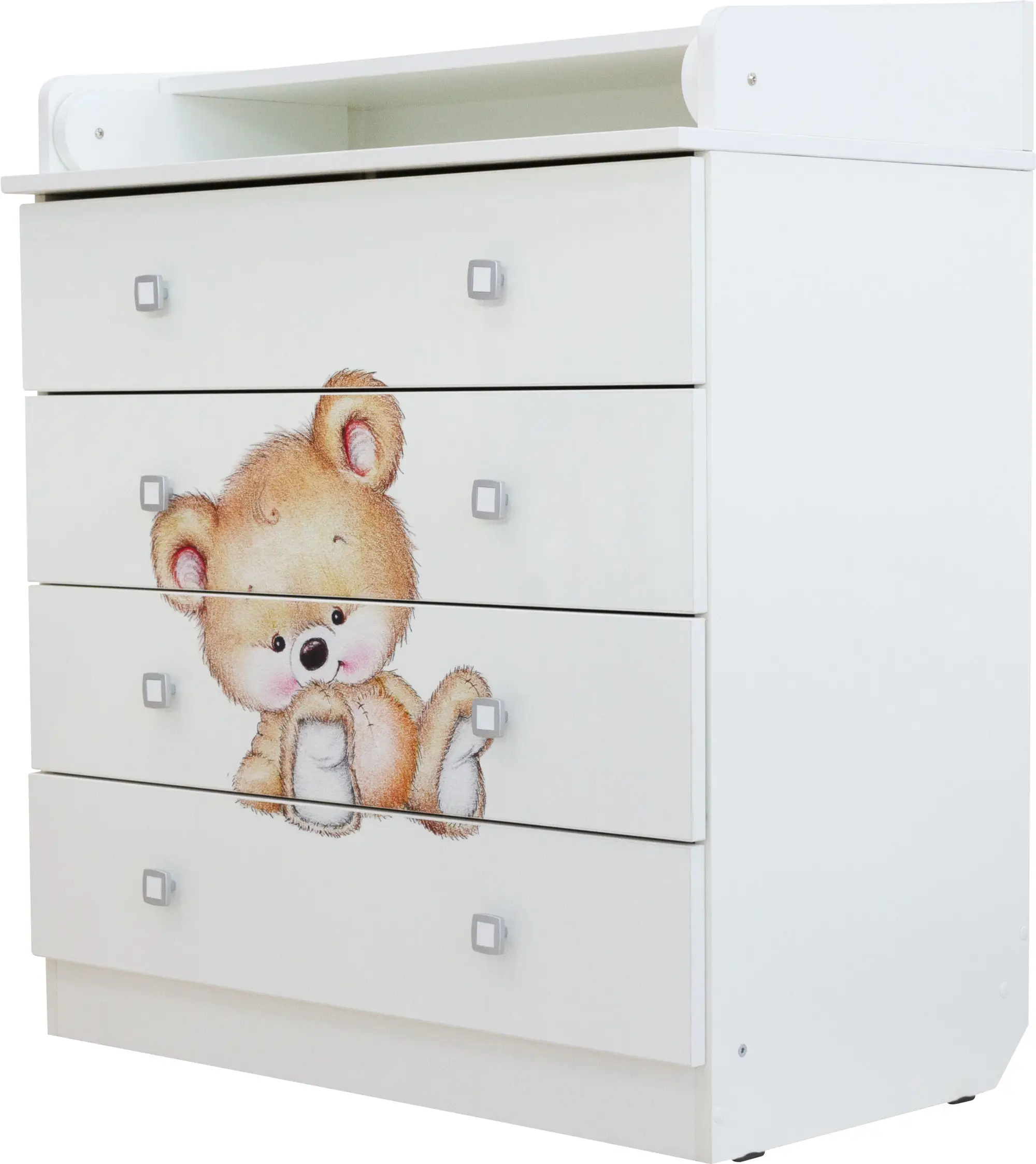 Комод Фея Медвежонок белый