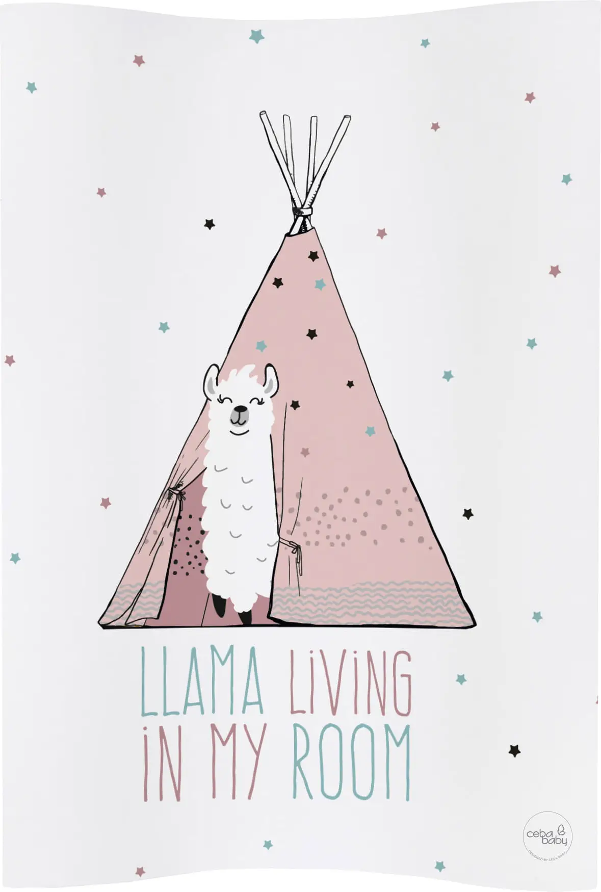 Матрац пеленальный Ceba Baby 70 см без изголовья Lolly Polly Lama