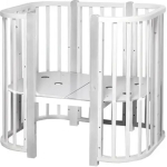 Фотография товара Кроватка Incanto Tomix Mio белая с белыми стойками