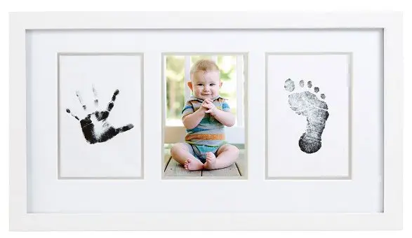 Рамочка тройная без текста Pearhead Отпечаток белый