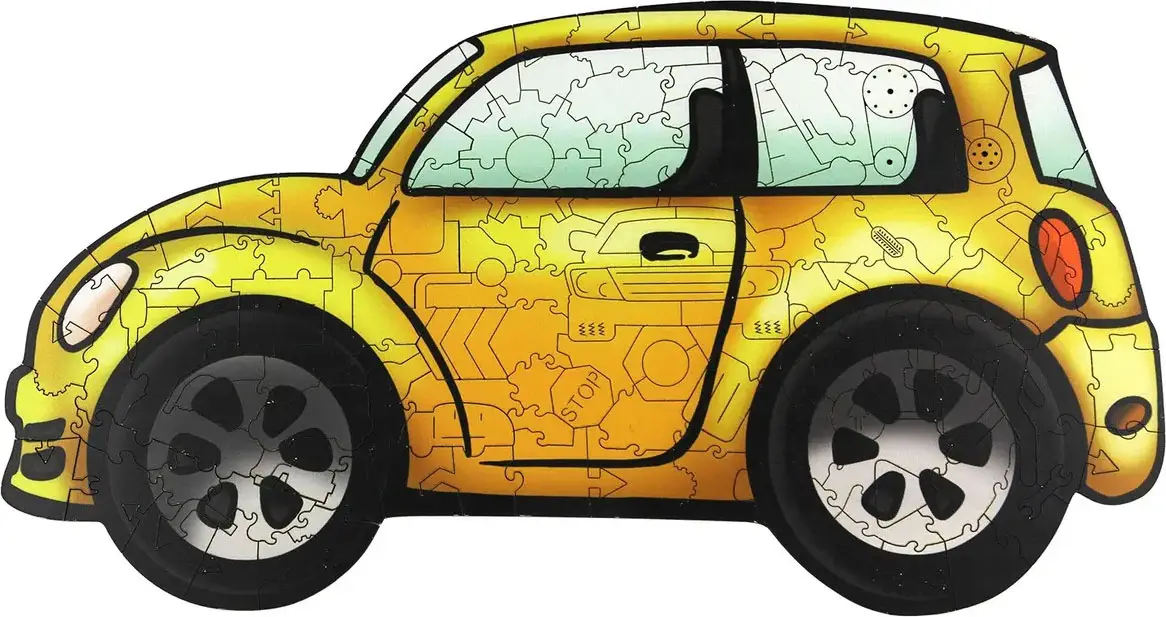 Деревянный пазл Woodlandtoys  Машинка 165 деталей, 147102