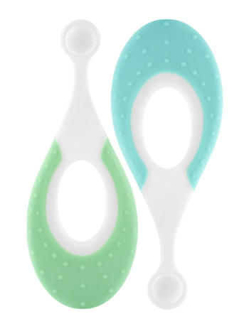 Фотография товара Зубная щетка для детей "Морской конёк" ультрамягкая, 10.000 щетинок, 2шт. Минт+Зеленый