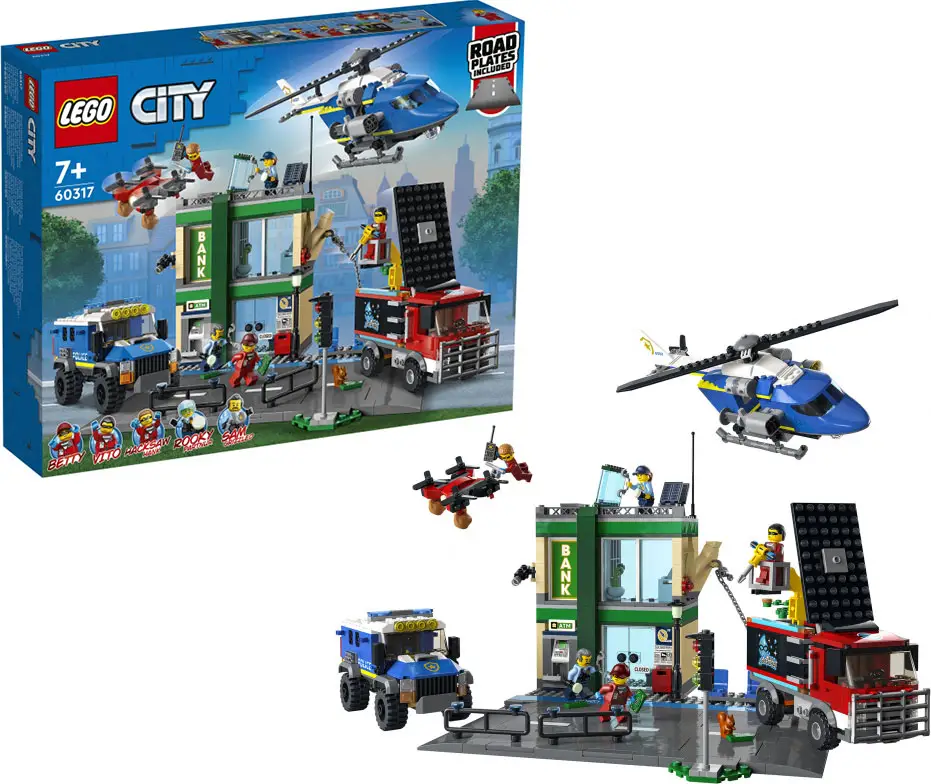 Конструктор Lego City Police Полицейская погоня в банке