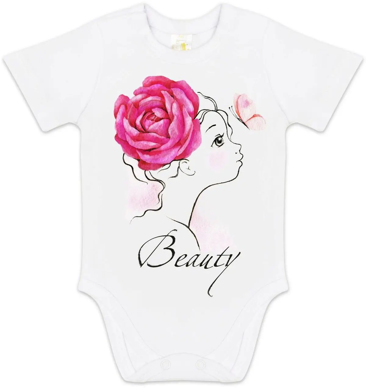 Боди с коротким рукавом Luxury Baby Beauty 62 белый