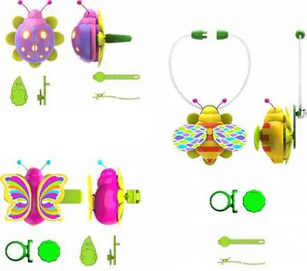 Набор с волшебным жучком, кольцом, ожерельем и заколкой для волос