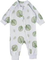 Фотография товара Комбинезон Little Star растущий на молнии Тропики, р. 62, белый