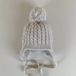 Фотография товара Шапочка вязаная Little Star Бубон серый гри 36-38