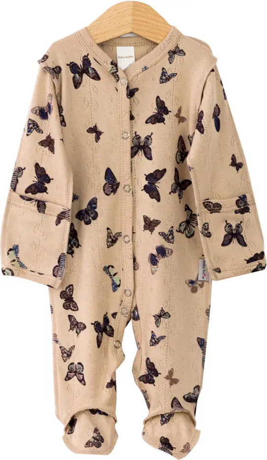 Комбинезон ажурная рибана, бабочки на бежевом, р. 56, К294/6-Р