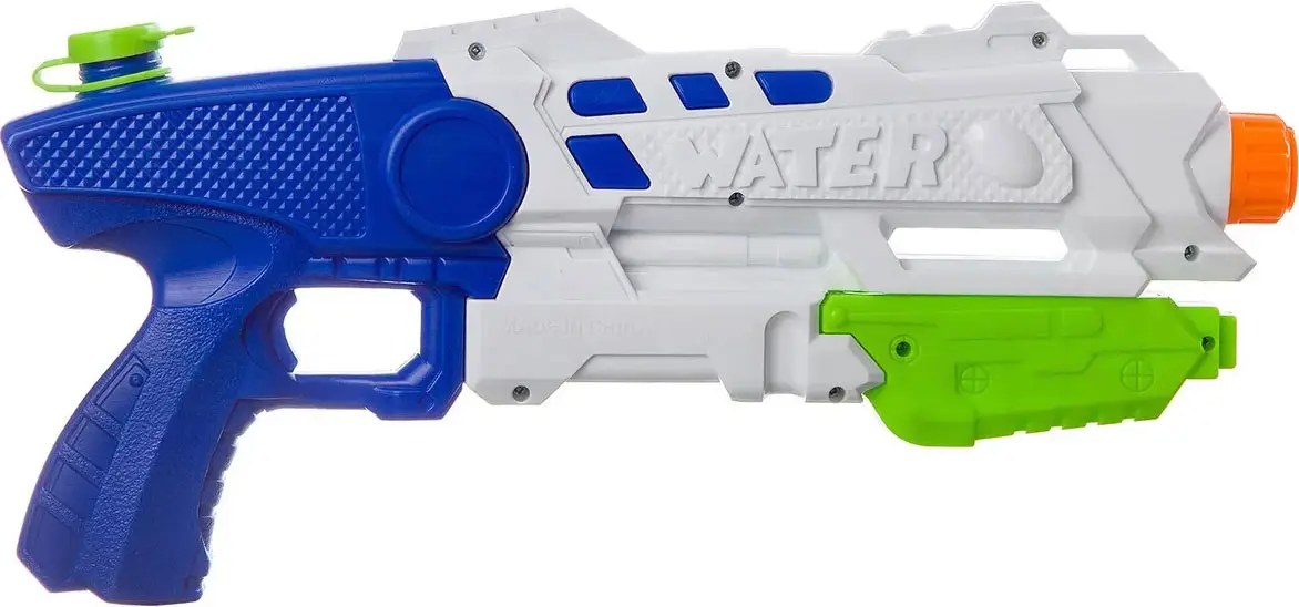 Водный пистолет с помпой Bondibon Наше Лето, РАС 21.5х46.7х7 см, синий, арт. 6611