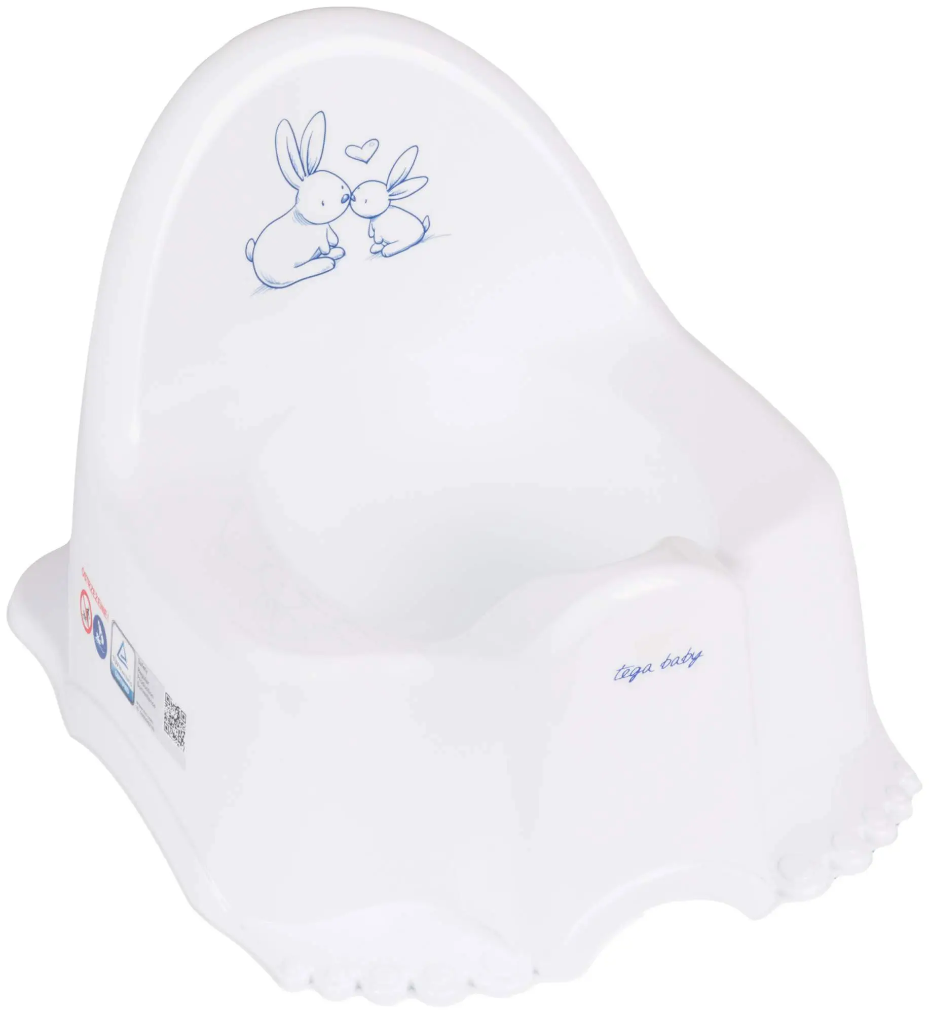ТЕГА Горшок туалетный со звуковыми эффектами Little Bunnies, Кролики, белый