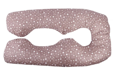 Фотография товара BAMBOLA Подушка для беременных U-3м Звёзды кофейные на белом