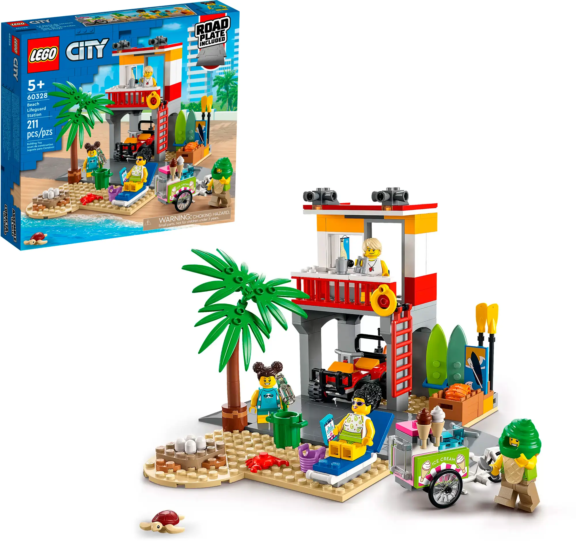 Конструктор Lego City 60328 Пост спасателей на пляже