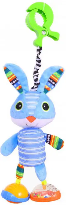Игрушка-подвеска BIBA TOYS на прищепке Зайка Нуки, 36х12 см