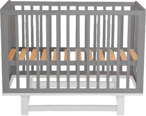 Кроватка Incanto PAPI, маятник  цвет серый/белый