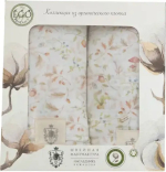 Фотография товара Пеленка муслин органик, набор из 2 штук, русские сказки, 115х115 см