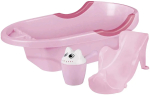 Фотография товара Альтернатива Набор для купания детский ванна, горка и ковш, розовый