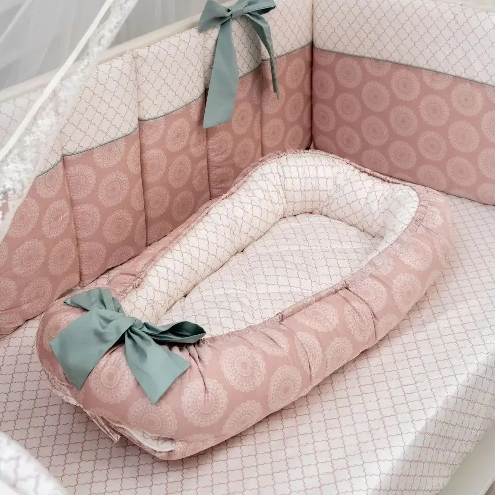 Подушка-гнездышко Lappetti Ривьера розовая