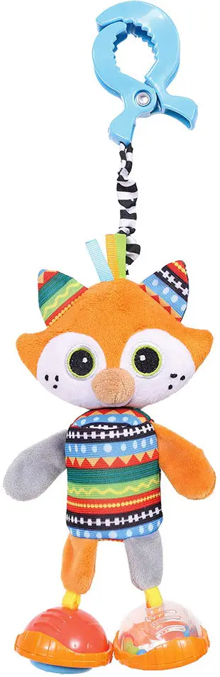 Игрушка-подвеска на прищепке Лисенок Фокс Biba Toys, 36х12 см