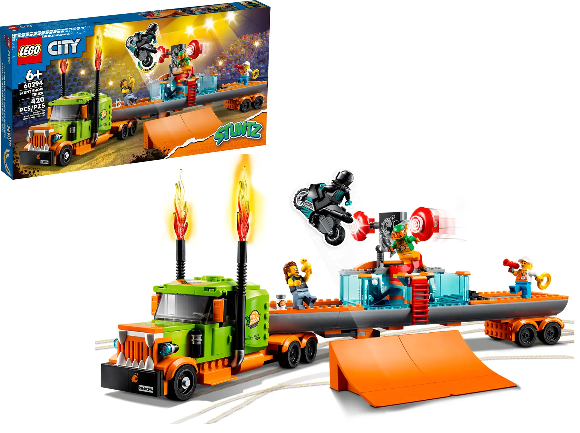 Конструктор Lego City 60294 Грузовик для шоу каскадёров