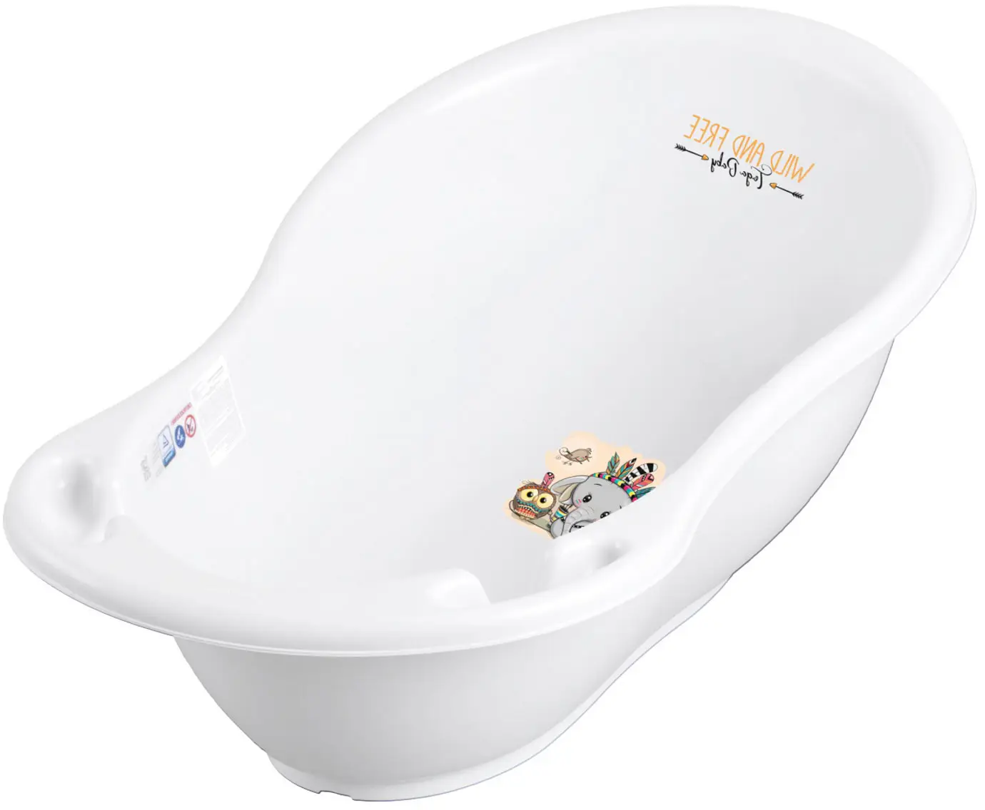 Ванночка Tega Baby Dz Олененок слив белый 86 cм