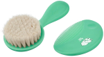 Фотография товара Мягкая расческа-щётка и гребешок Roxy Kids Ворс из овечьей шерсти, мятный