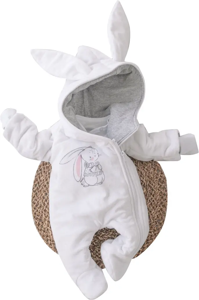 Комбинезон Новый Зайкин, р. 20, рост 62-68 см, плюш, белый