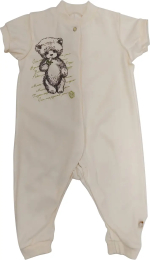 Фотография товара Комбинезон на манжетах Фабрика Бамбук внш молочный, 62