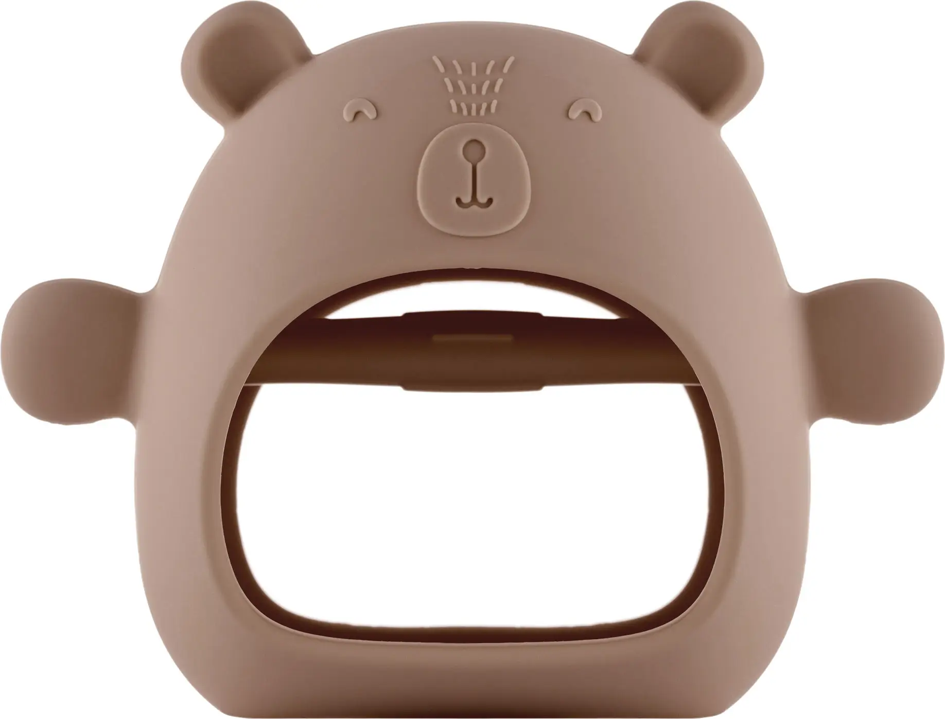 Силиконовый прорезыватель на руку Roxy Kids Мишка, карамельный, арт. RST-003-C