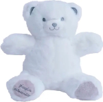 Медвежонок Гастон плюшевый белый меняет 7 цветов 20 см