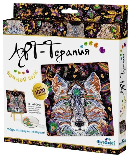 Алмазная мозаика Origami 03214 Ночной Волк