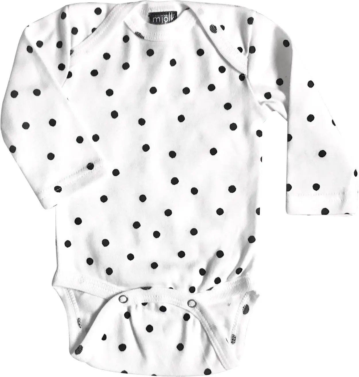 Боди Mjolk Горошки с длинным рукавом 74