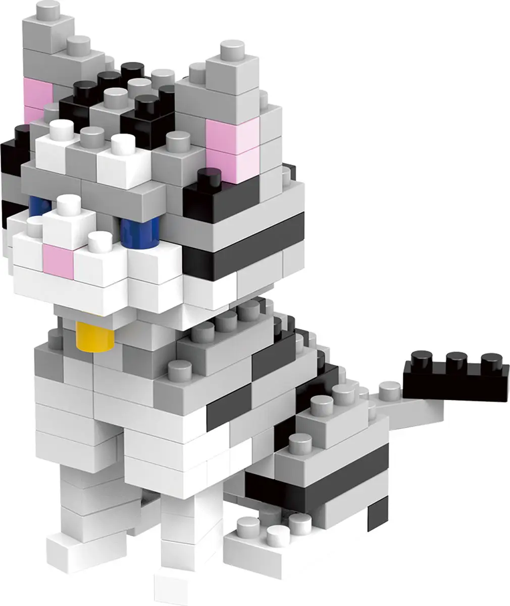 Конструктор пластиковый №01 Кошка Поделкин, 167 элементов