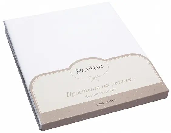 Простыня на резинке детская Perina Белый 120*60см