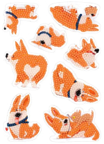 Кристальная мозаика Фрея наклейки Корги, 14x19.5 см Кристальная мозаика Фрея наклейки Корги, 14x19.5 см