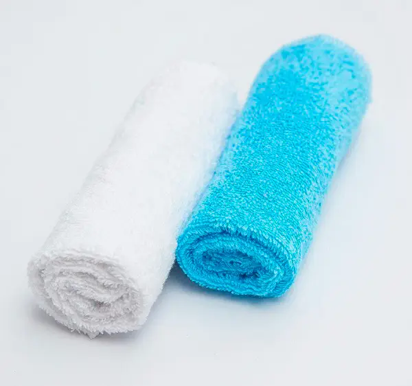 Полотенце-салфетка для кормления Amarobaby Soft Care белый, голубой, 2 штуки