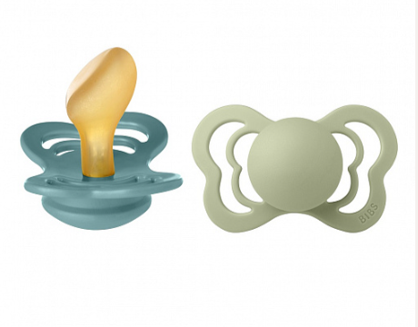 Фотография товара Набор пустышек латексных BIBS Couture, 2 шт. - Island Sea/Sage, 6+ мес.