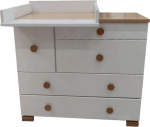 Фотография товара Комод 5-ти фасадный Няня, цвет белый-бук