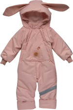Фотография товара Комбинезон весенний на 2 молниях Little Star Зайка с хвостиком, р. 86, мембрана, розовый