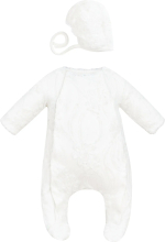 Фотография товара Комбинезон Choupette нарядный с чепчиком кружевной, экрю 56