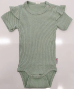 Боди Baby boom лапша, серебристый зелёный 74