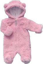 Фотография товара Комбинезон Teddy Bunnyphan, размер 56-62, шерпа, светло-пудровый