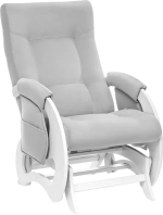 Фотография товара Кресло-качалка для кормления Milli Ария Молочный дуб, велюр серый V 51