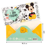 Фотография товара Конверт для денег С Днём рождения!, 16,5×8 см Микки Маус