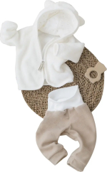 Фотография товара Комплект 2 предмета МедвежкА KiDi kids, р. 18, рост 56-62 см, молоко с бежевым