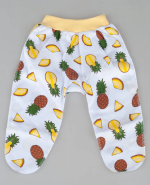 Фотография товара Комплект Фабрика Бамбук ползунки на рибане внш ананас-яблоко-авокадо 09 3 штуки 62