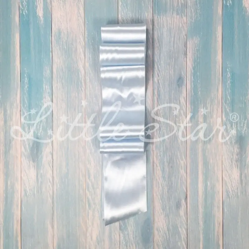 Лента на выписку Little Star атласная голубой 300х10 см