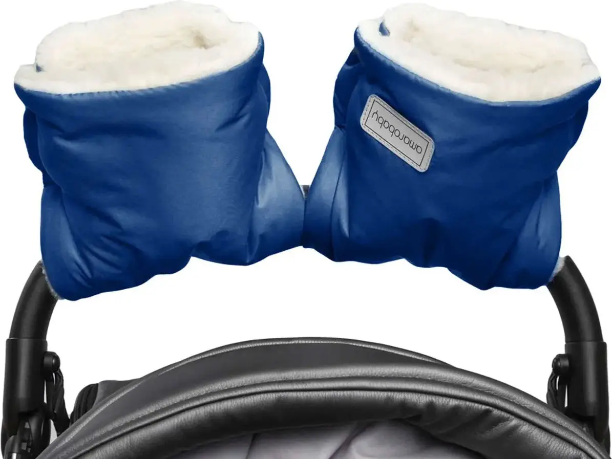 Муфты на ручку коляски Amarobaby Snowy Travel, тёмно-синий